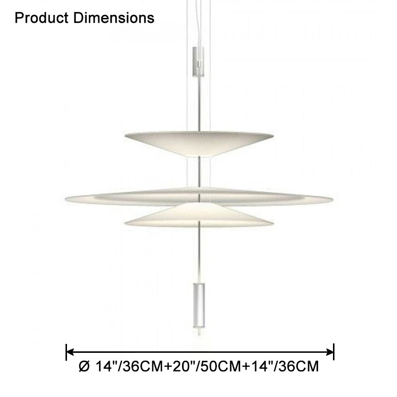 WOMO Tiered Cone Pendant Light-WM2513