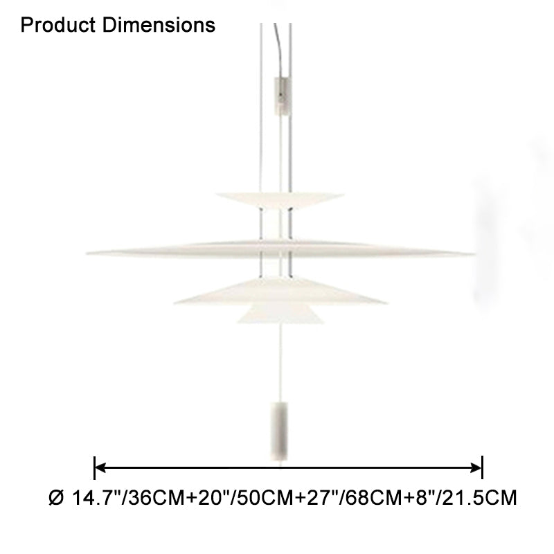 WOMO Tiered Cone Pendant Light-WM2513