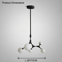 WOMO Branching Bubble Frosted Glass Chandelier-WM2514