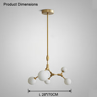 WOMO Branching Bubble Frosted Glass Chandelier-WM2514