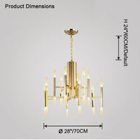 WOMO Modern Candlestick Chandelier-WM2516