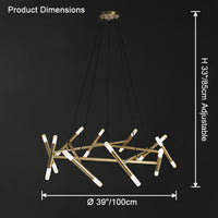 WOMO Modern Candlestick Chandelier-WM2517