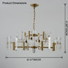 WOMO Gold Candle Crystal Chandelier-WM2518 thumbnail