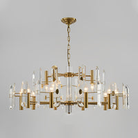 WOMO Gold Candle Crystal Chandelier-WM2518