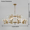 WOMO Gold Candle Crystal Chandelier-WM2518 thumbnail