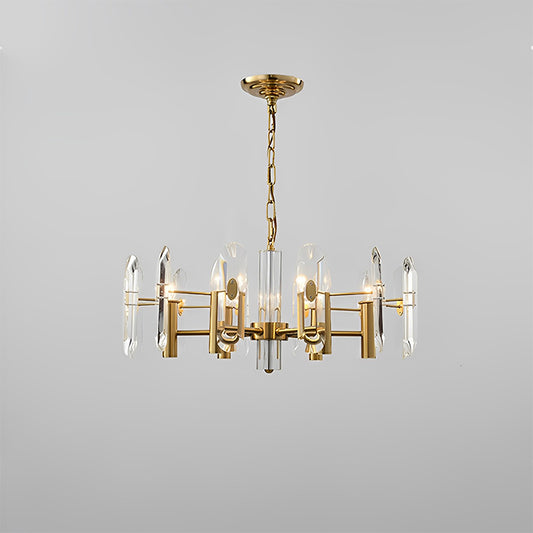 WOMO Gold Candle Crystal Chandelier-WM2518