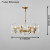 WOMO Gold Candle Crystal Chandelier-WM2518 thumbnail