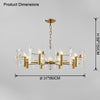 WOMO Gold Candle Crystal Chandelier-WM2518 thumbnail