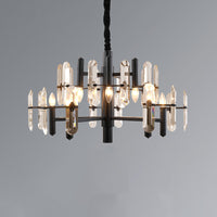 WOMO Black Candle Crystal Chandelier-WM2519