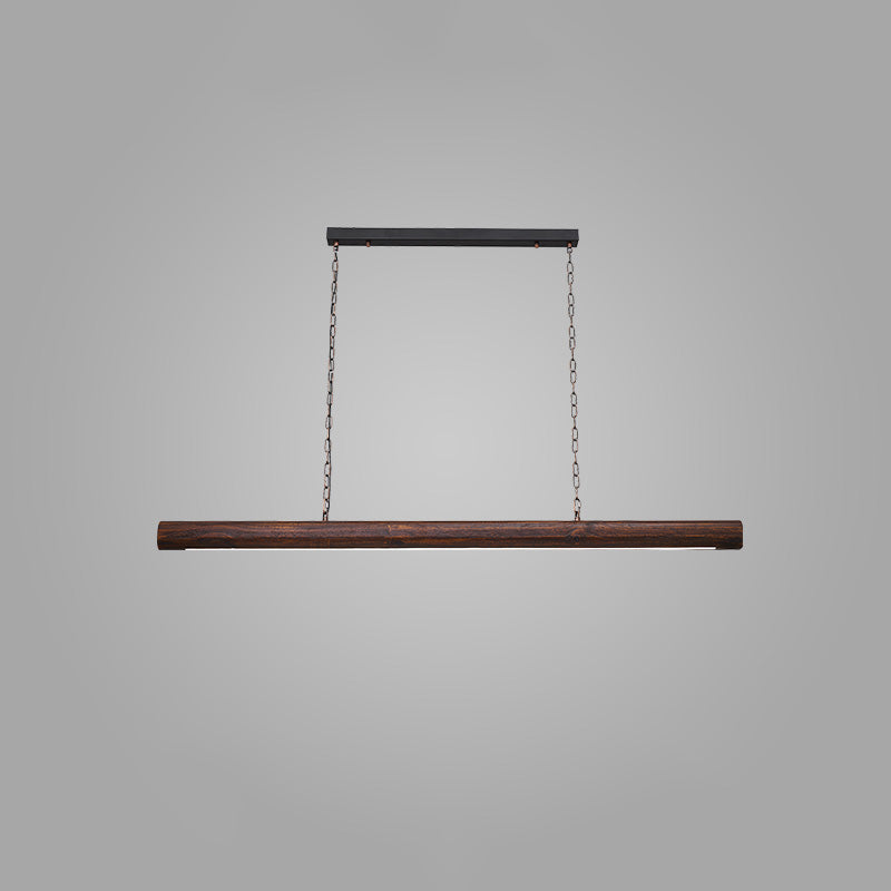 WOMO Walnut Linear Led Pendant Light-WM2521