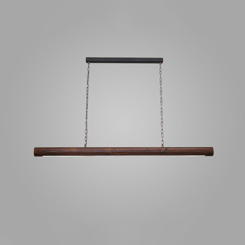 WOMO Walnut Linear Led Pendant Light-WM2521