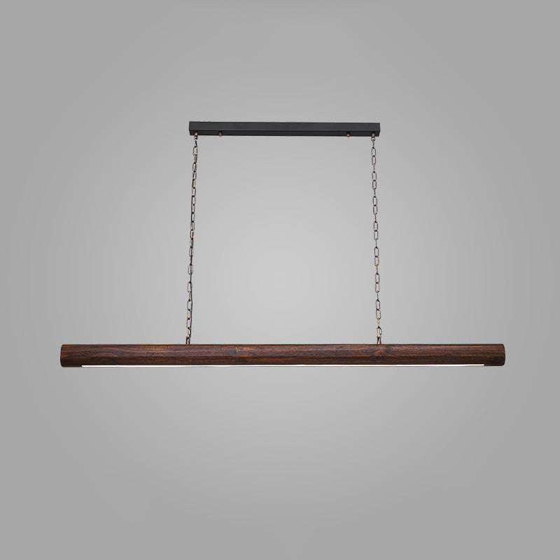 WOMO Walnut Linear Led Pendant Light-WM2521