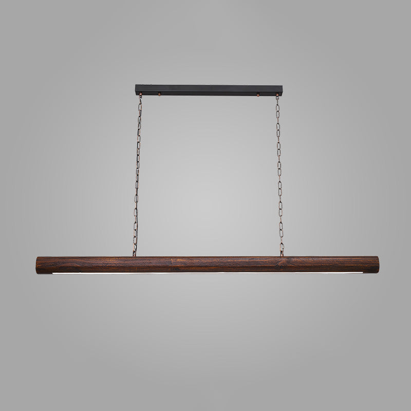 WOMO Walnut Linear Led Pendant Light-WM2521