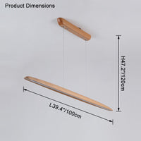 WOMO Wood Linear Led Pendant Light-WM2523