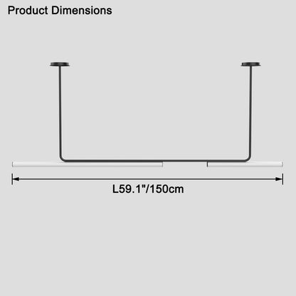 WOMO Long Linear Led Chandelier-WM2527