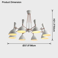 WOMO Adjustable Shaded Chandelier-WM2528