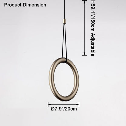 WOMO Metal Ring Pendant Light-WM2530