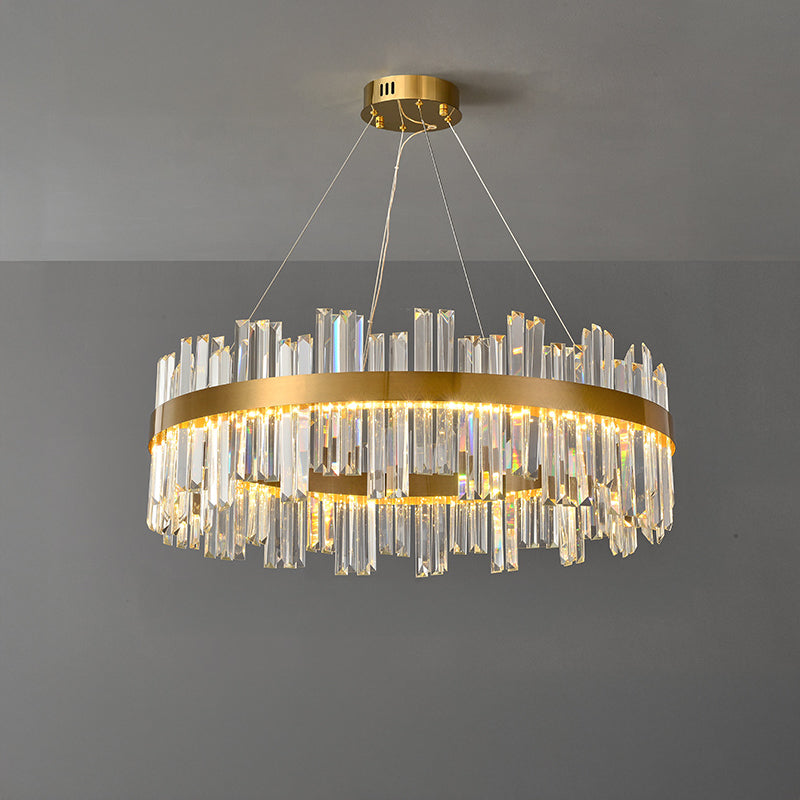 WOMO Luxury LED Gold Plated Crystal Chandelier-WM2531