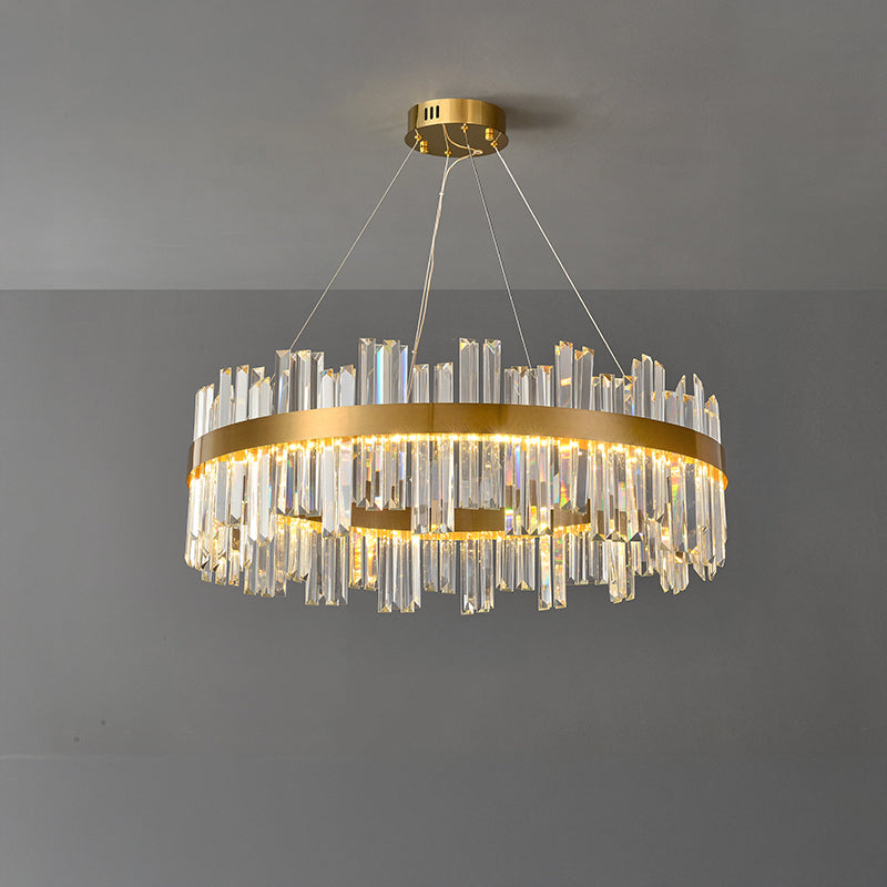 WOMO Luxury LED Gold Plated Crystal Chandelier-WM2531