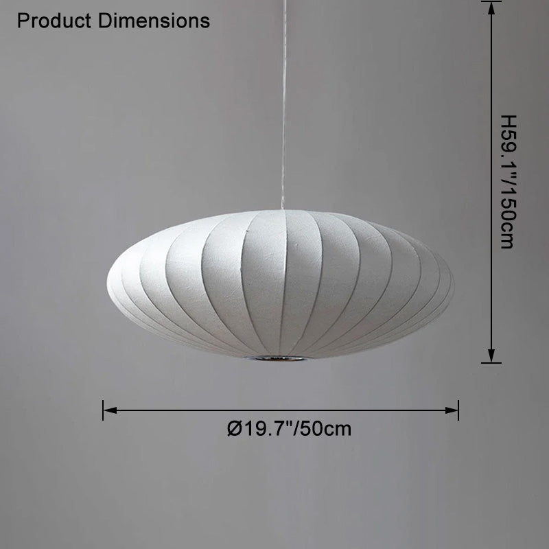 WOMO Flying Saucer Silk Pendant Light-WM2534