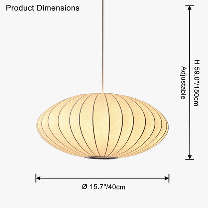 WOMO Flying Saucer Silk Pendant Light-WM2534