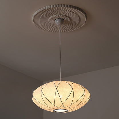 WOMO Flying Saucer Silk Pendant Light-WM2535