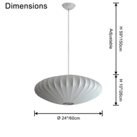 WOMO Flying Saucer Silk Pendant Light-WM2534