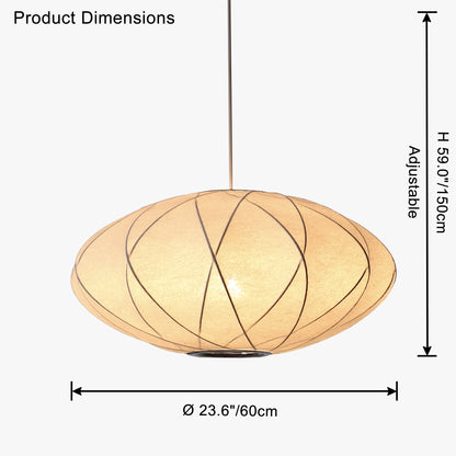 WOMO Flying Saucer Silk Pendant Light-WM2535