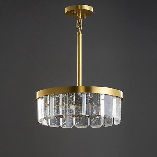 WOMO Gold Crystal Round Chandelier-WM2538