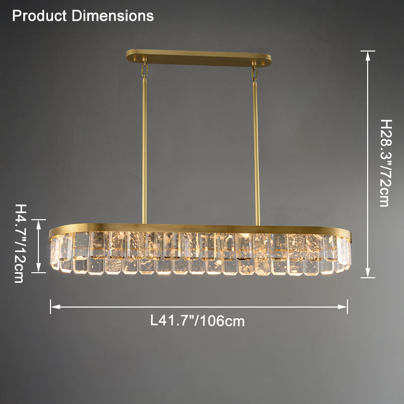 WOMO Linear Crystal Chandelier-WM2540
