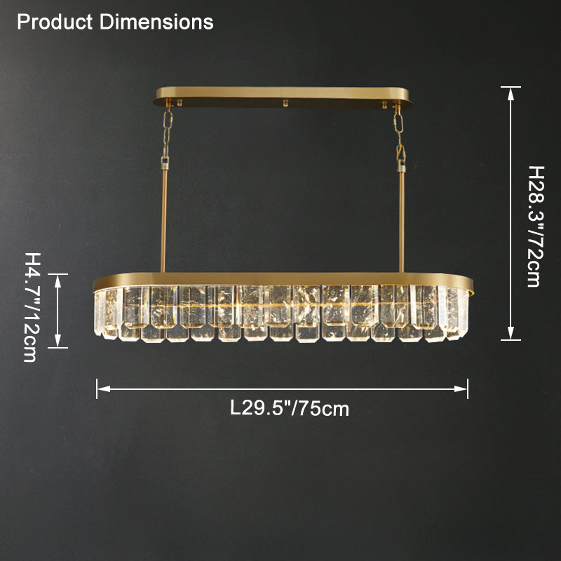 WOMO Linear Crystal Chandelier-WM2540