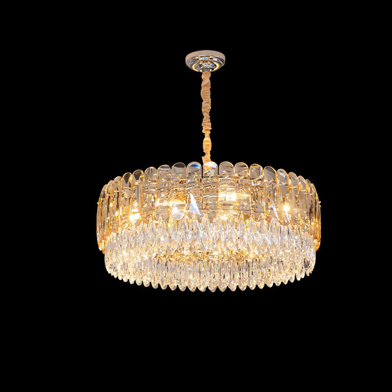 WOMO Tiered Round Crystal Chandelier-WM2542