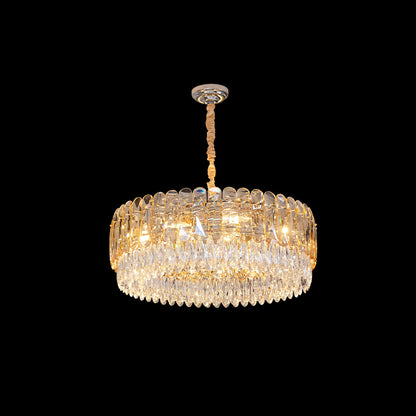 WOMO Tiered Round Crystal Chandelier-WM2542