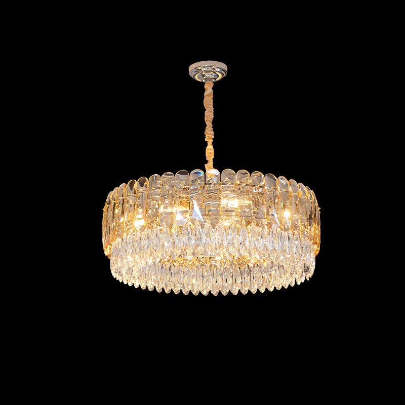 WOMO Tiered Round Crystal Chandelier-WM2542