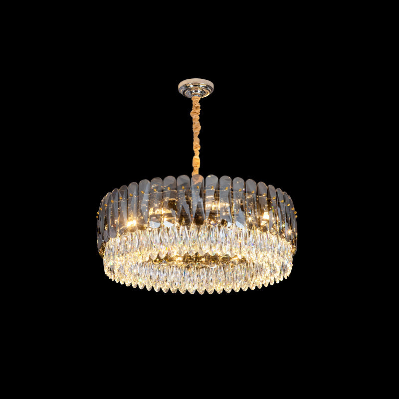 WOMO Tiered Round Crystal Chandelier-WM2542