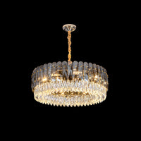 WOMO Tiered Round Crystal Chandelier-WM2542