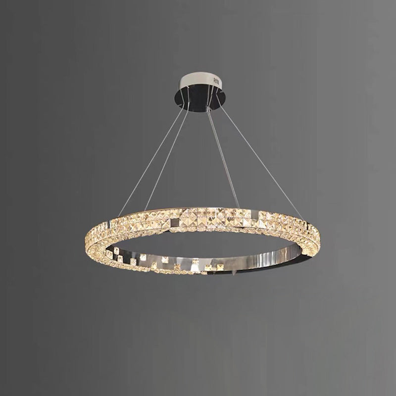 WOMO Tiered Circular Crystal Chandelier-WM2544