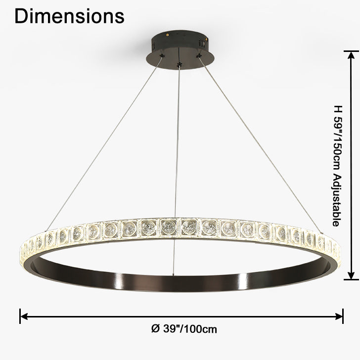 WOMO Circular Led Crystal Chandelier-WM2549a