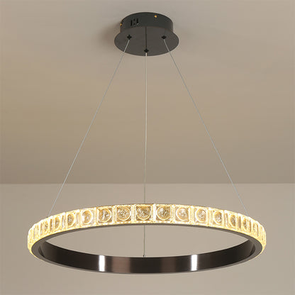 WOMO Tiered Circular Crystal Chandelier-WM2549