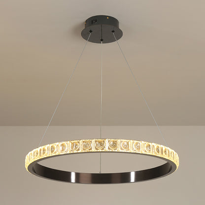 WOMO Tiered Circular Crystal Chandelier-WM2549