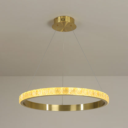 WOMO Tiered Circular Crystal Chandelier-WM2549