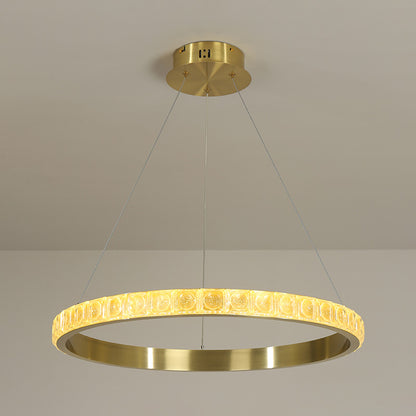 WOMO Tiered Circular Crystal Chandelier-WM2549