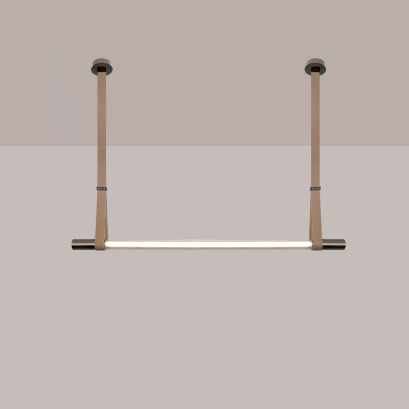 WOMO Leather Linear Pendant Light-WM2550