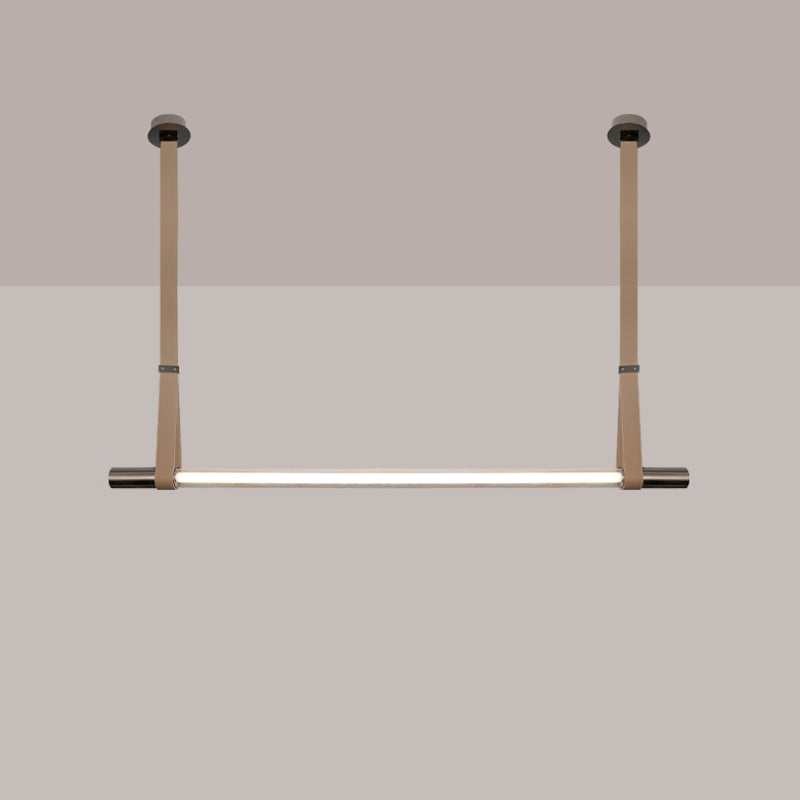 WOMO Leather Linear Pendant Light-WM2550