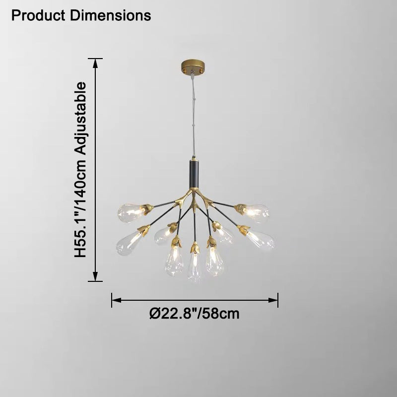 WOMO Firefly Branching Chandelier-WM2552