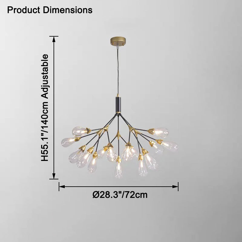 WOMO Firefly Branching Chandelier-WM2552