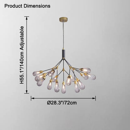 WOMO Firefly Branching Chandelier-WM2552