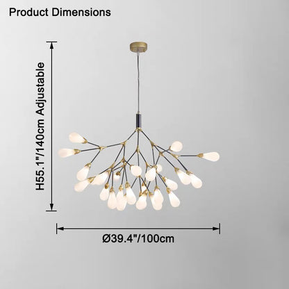 WOMO Firefly Branching Chandelier-WM2552