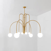WOMO Glass Globe Arm Chandelier-WM2522