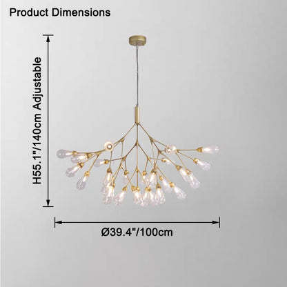 WOMO Firefly Branching Chandelier-WM2552